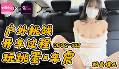 QDOG-002_户外挑战开车过程玩跳蛋车震